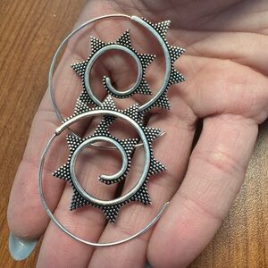 Spiral Hoops Earrings